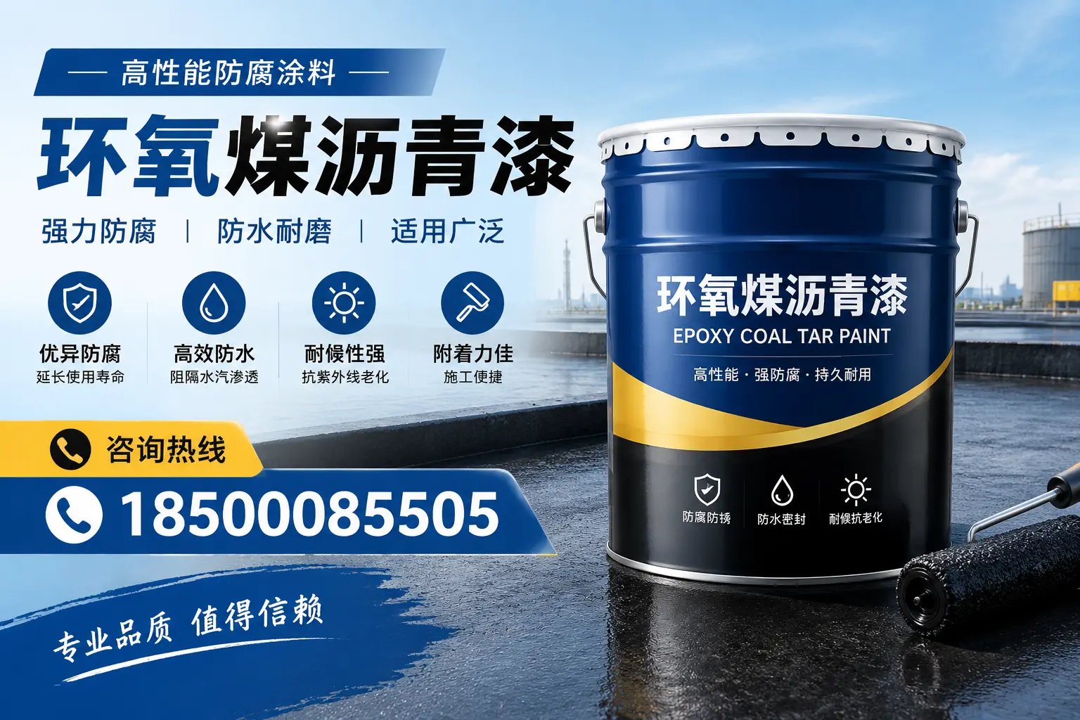 环氧煤沥青漆的主要成分与功能,商丘用户深度了解